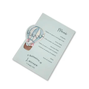 Menù Personalizzato Note di Tenerezza